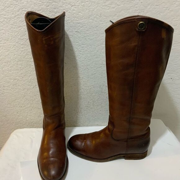 Frye Womens Melissa Brown Riding Boots Size 5.5 Medium (B, M) - Picture 7 of 16